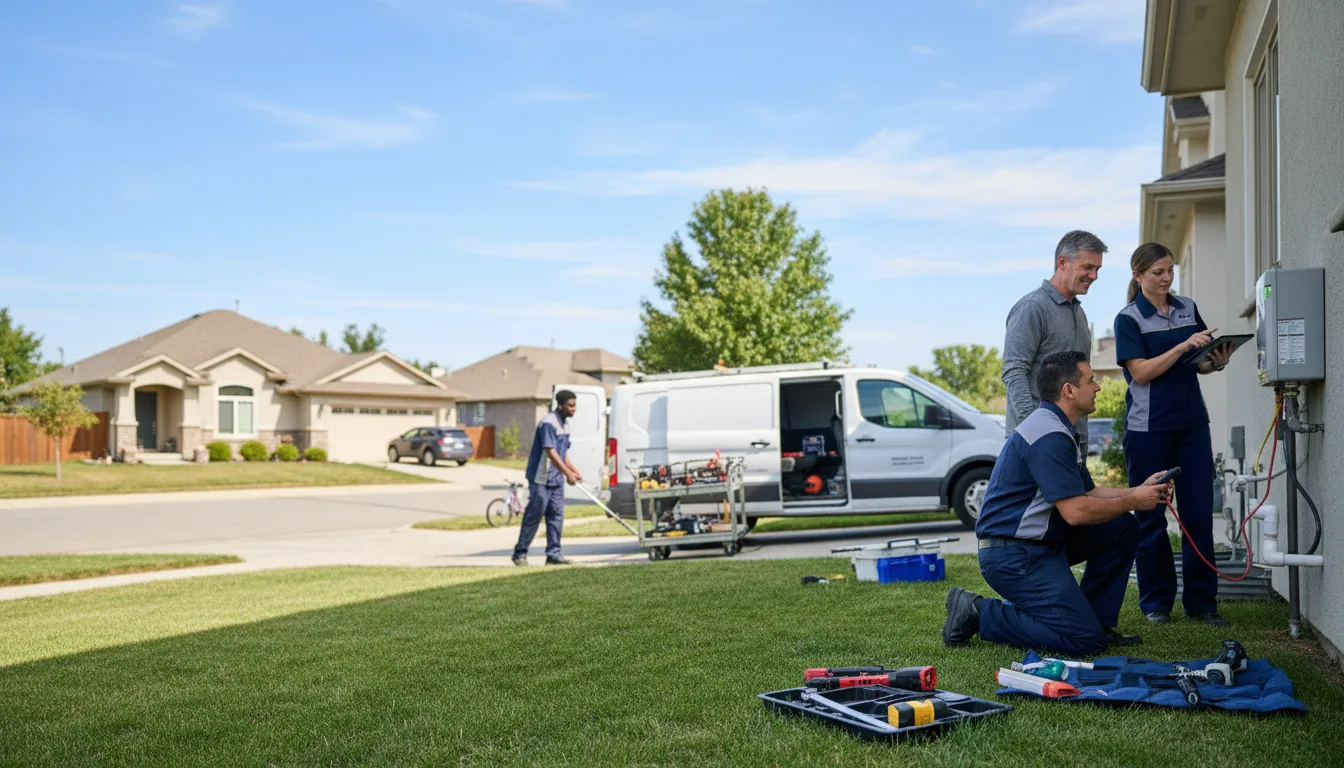 Tankless water heater service in Weimar, TX